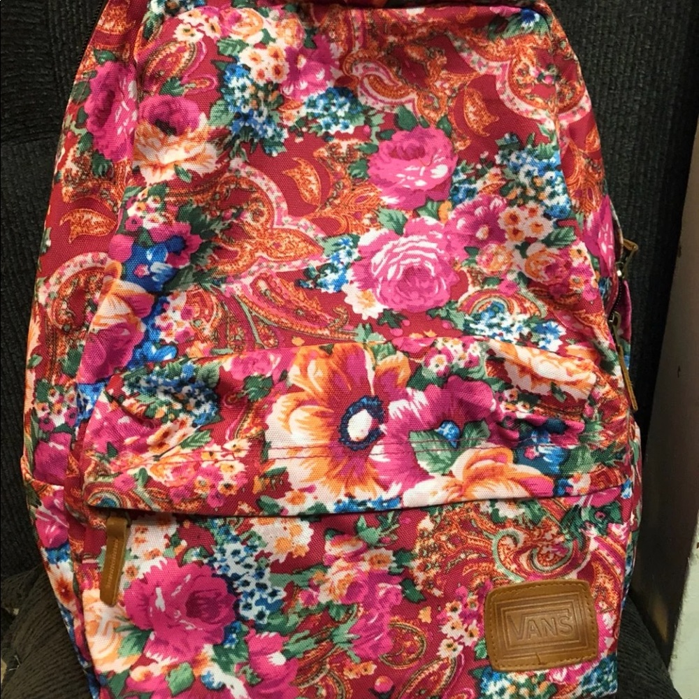 NWOT Flower Vans Off The Wall Campus Backpack